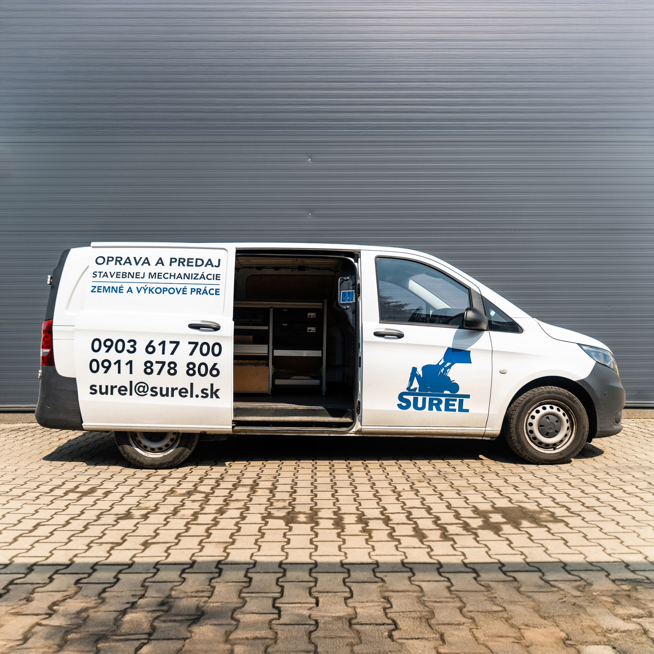 Mobilný servis SUREL Košice – plne vybavené vozidlo pre diagnostiku a opravy strojov v teréne